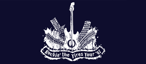 吉他元素標志設計