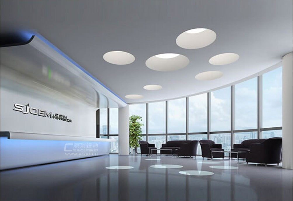 正集源辦公空間前臺效果圖